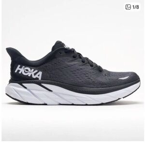 Hoka Clifton 8 athletic  sneakers shoes l - 9.5B black men’s
